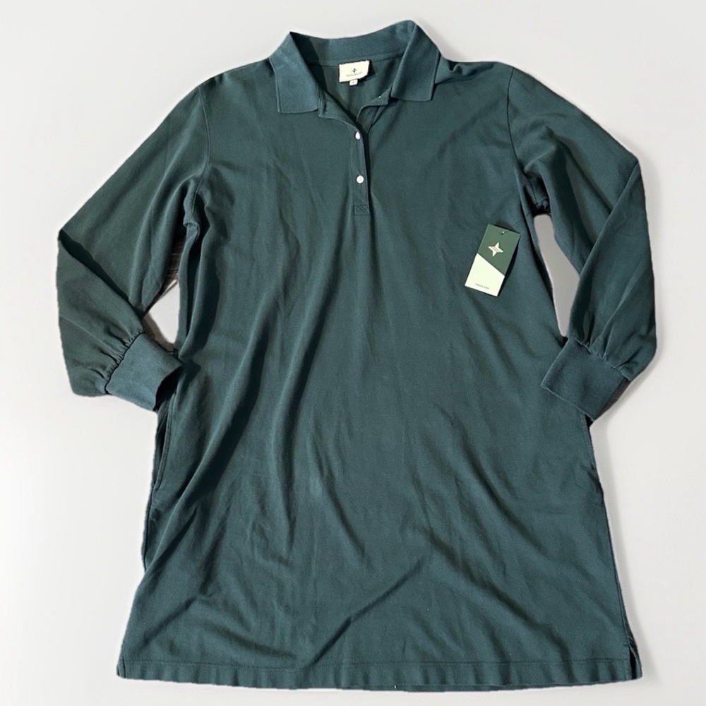 NWT Tuckernuck June Bug Pique Frances Polo Long Sleeve Shirt Dress Women's XL - Picture 5 of 12